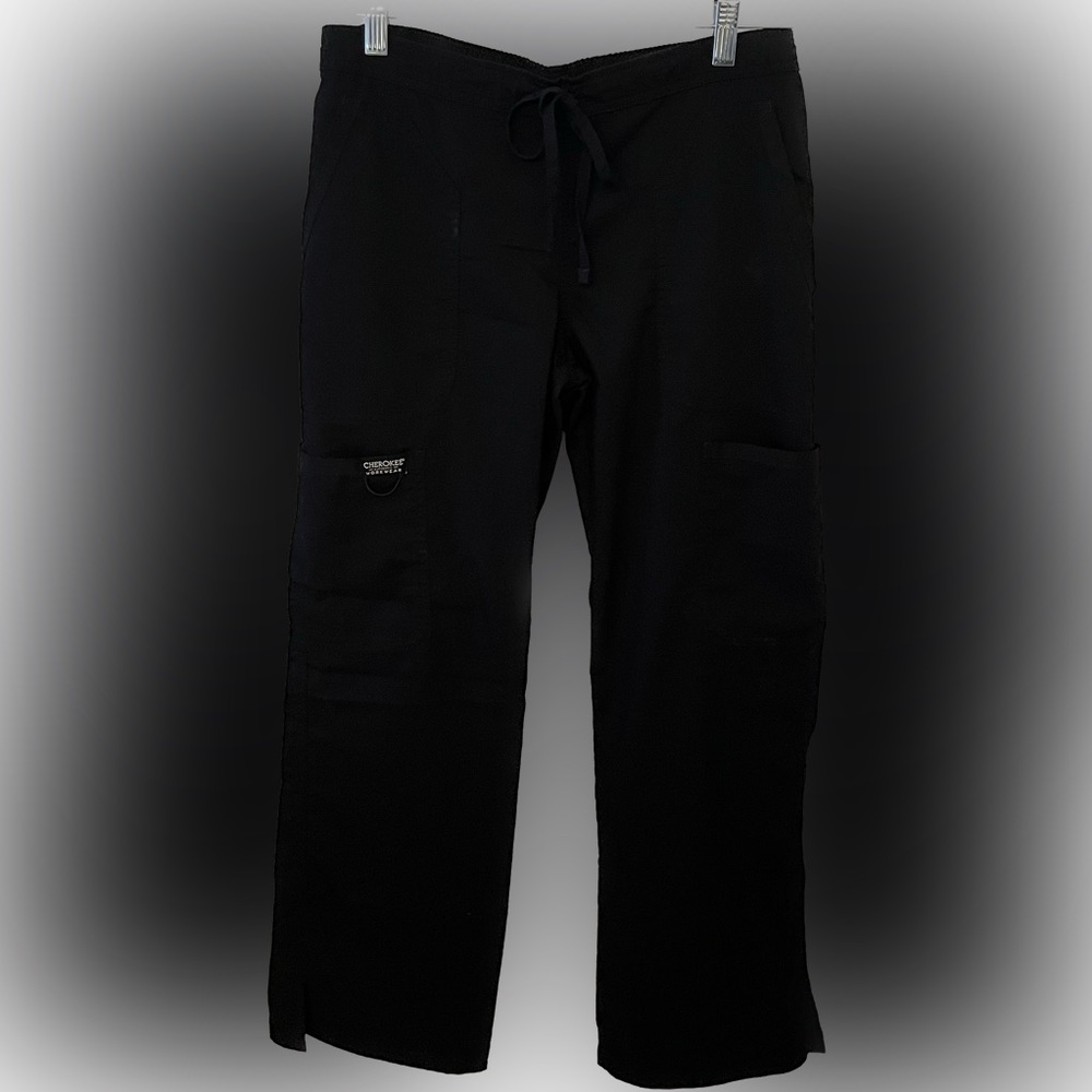 Women’s Cherokee Workwear Scrub Pants. Size Small Petite. Color Black.